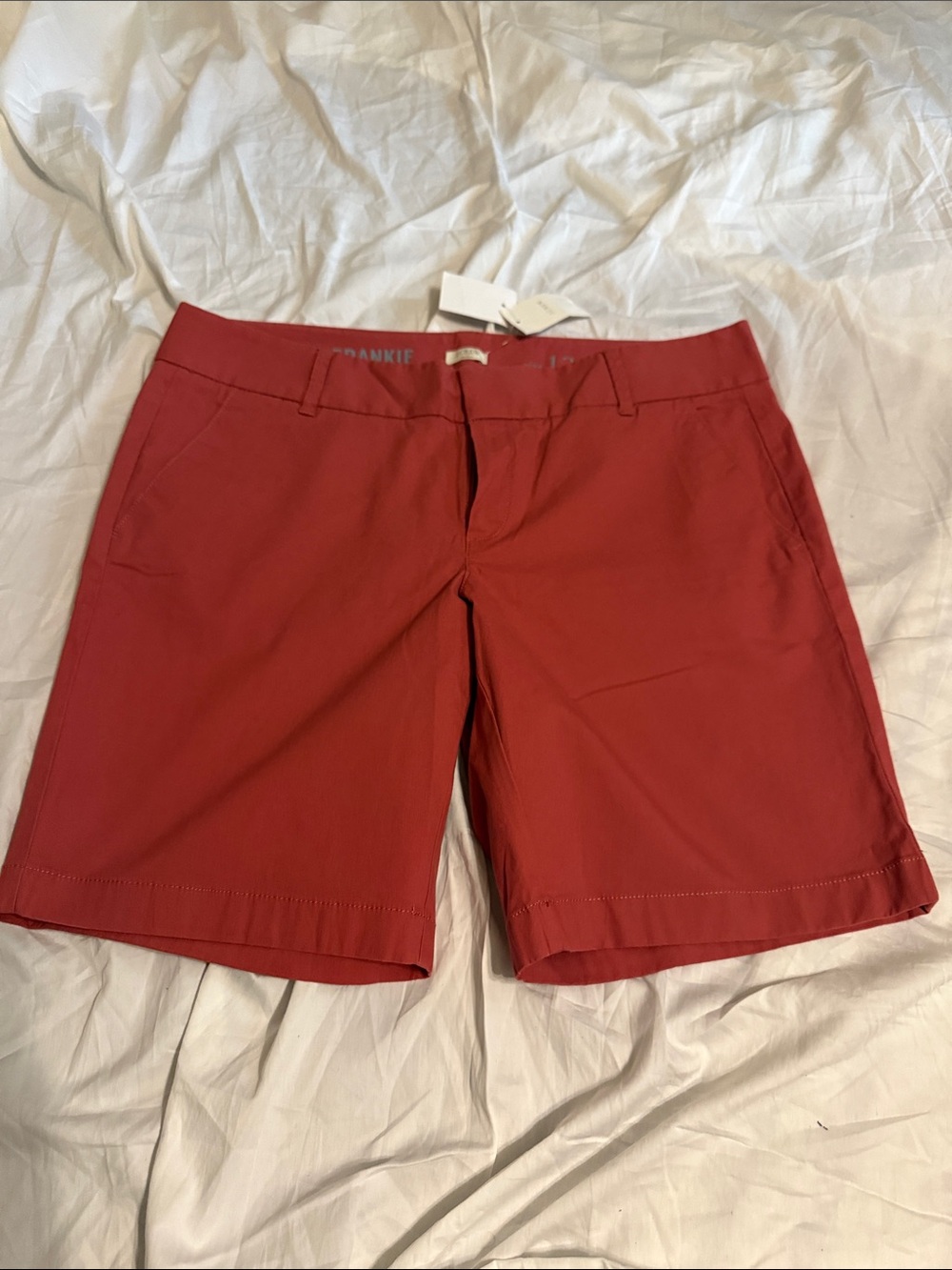 NWT, JCrew Frankie Chino, Women’s 12, reddish orange